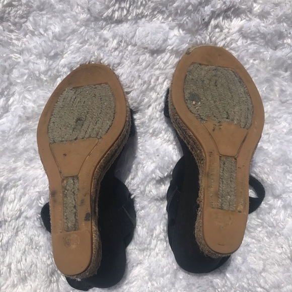 Tory Burch Adonis Black Wedges - Picture 6 of 7